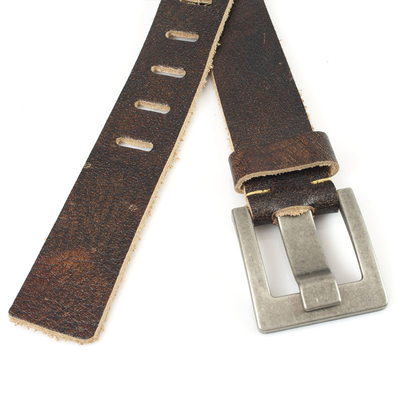 Jeans riem vintage bruin