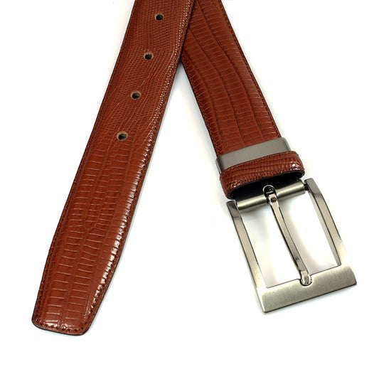 Klassieke roodbruine pantalon riem