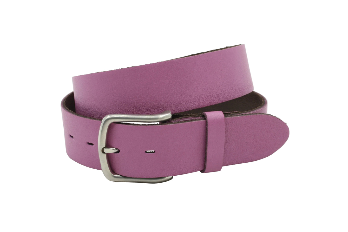 Dames riem multi color - Basic leren riem 4cm met zilver-zwarte gesp