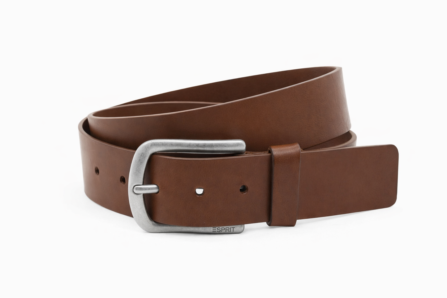 dames jeans riem bruin leer 4 cm