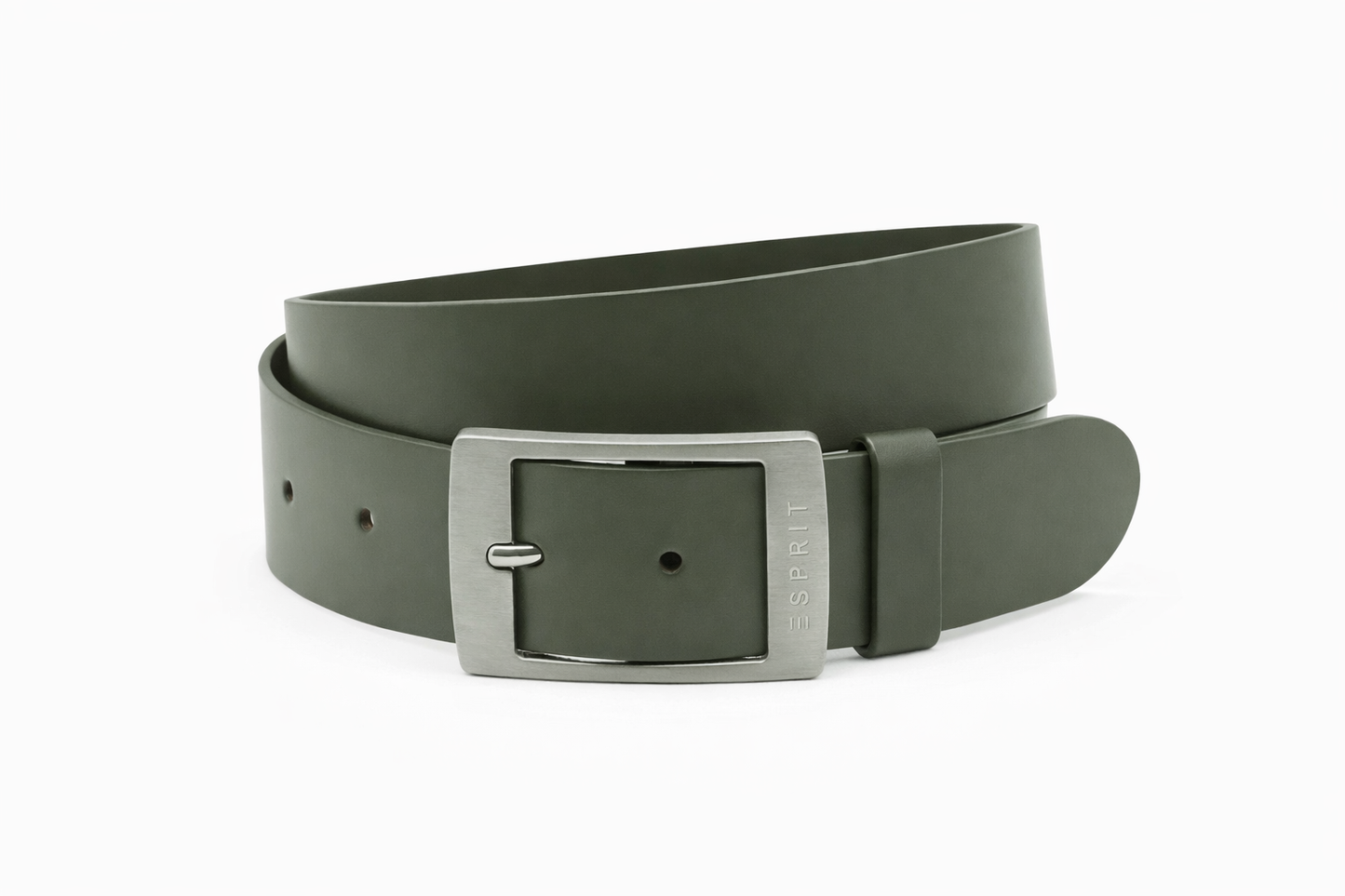 dames jeans riem groen leer 4 cm