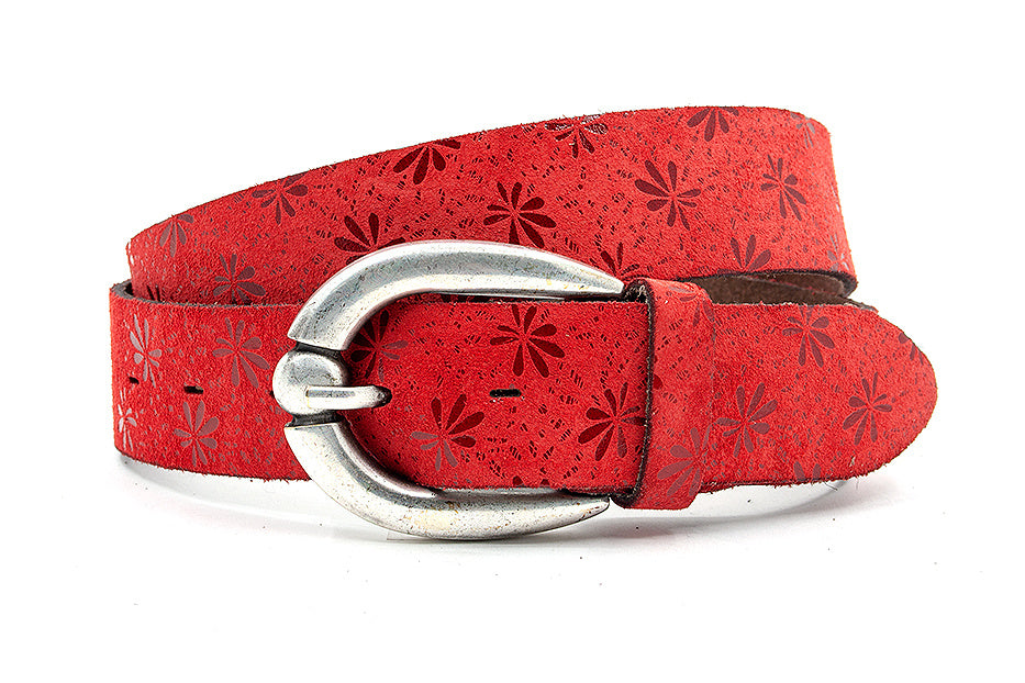 Jeansriem rood