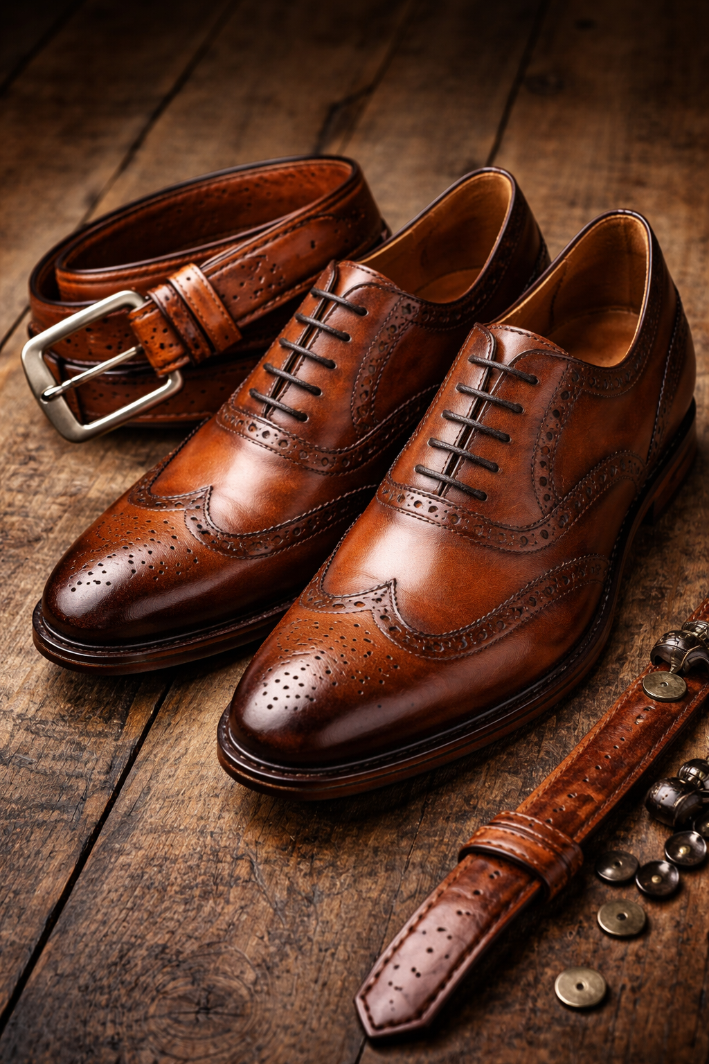 Heren riemen met bijpassende schoen