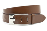 dames basic riem cognac leer 4 cm