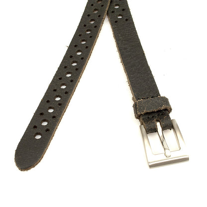 Damesceintuur zwart crackle