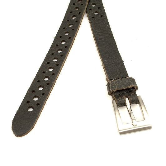 Damesceintuur zwart crackle