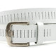 Witte jeans riem met gleufjes