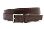 heren jeans riem bruin leer 3 cm