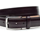 Donker bordeaux kleurige heren riem