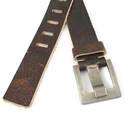 Jeans riem vintage bruin