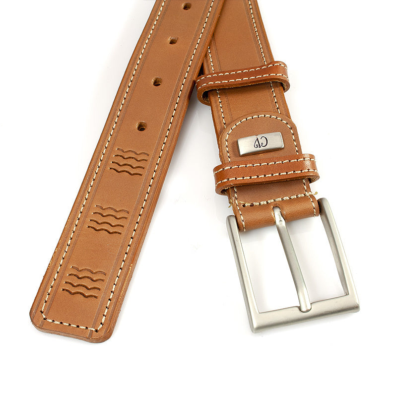 Naturel kleurige unisex riem