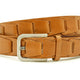 Heren fantasie vlecht riem cognac