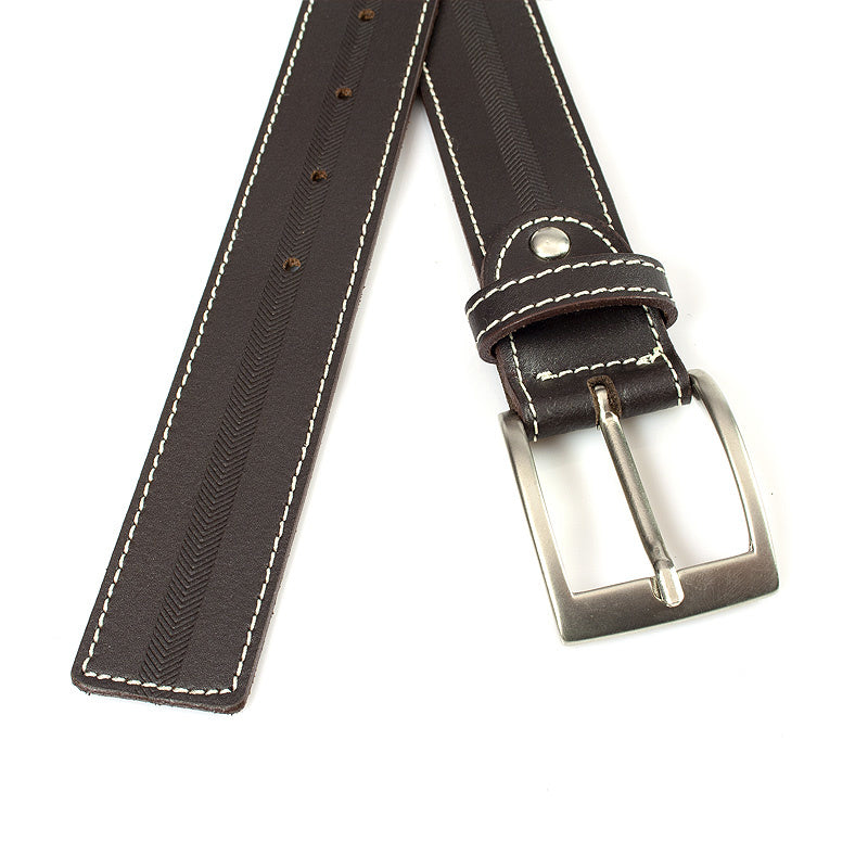 Donker bruine heren riem