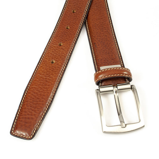 Pantalon riem cognac