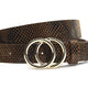 dames riem bruin python