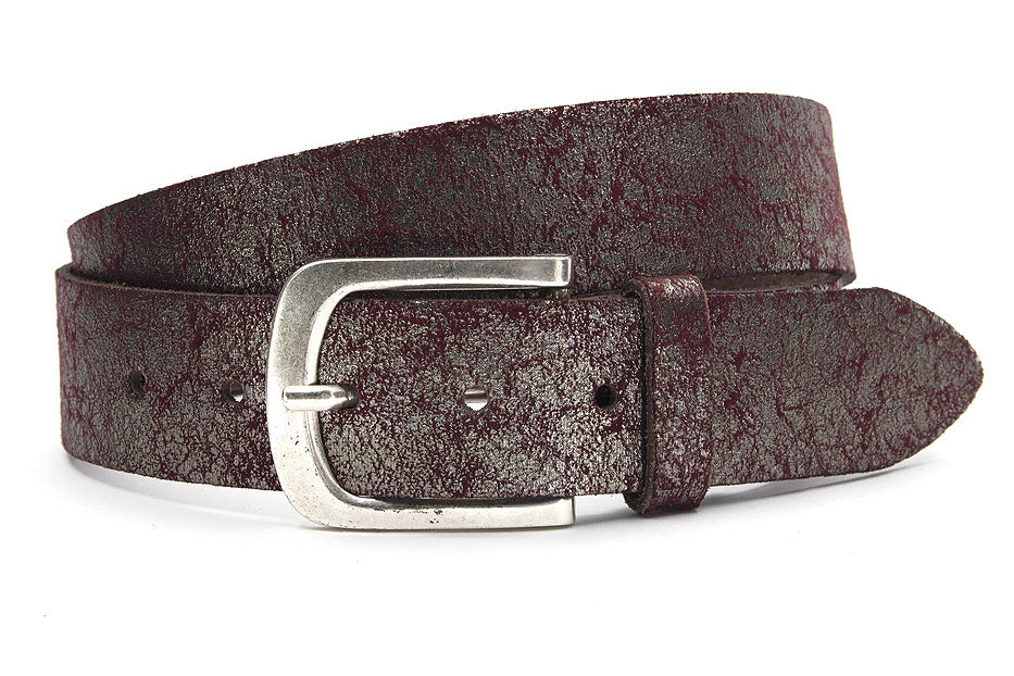 Dames ceintuur bruin metallic