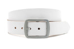 dames jeans riem wit leer 4 cm