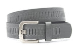 dames jeans riem grijs leer 4 cm