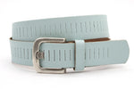 dames jeans riem licht blauw leer 4 cm