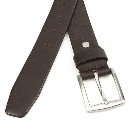 heren basic riem bruin leer 3.5 cm