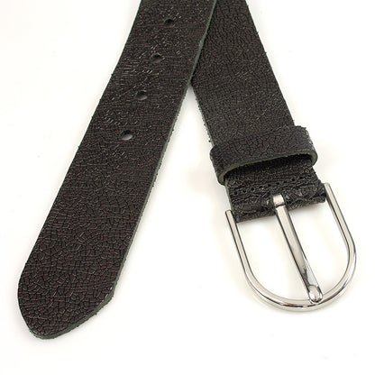 Damesceintuur geprent zwart