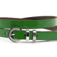 Dames ceintuur groen lakleer