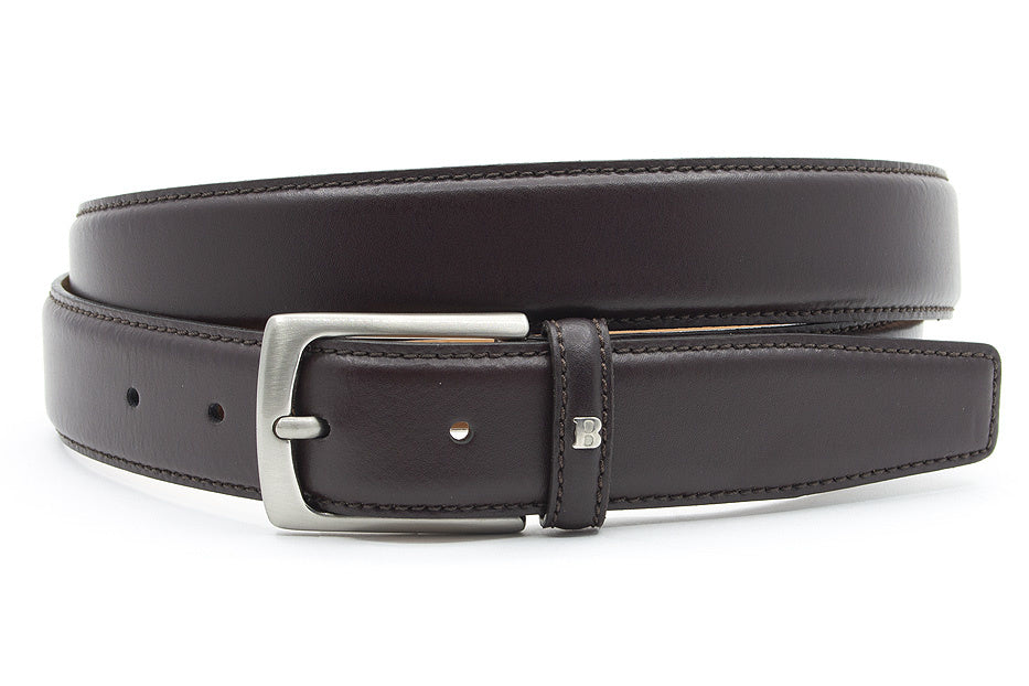 Luxe pantalon riem bruin