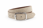 dames jeans riem taupe leer 3.5 cm