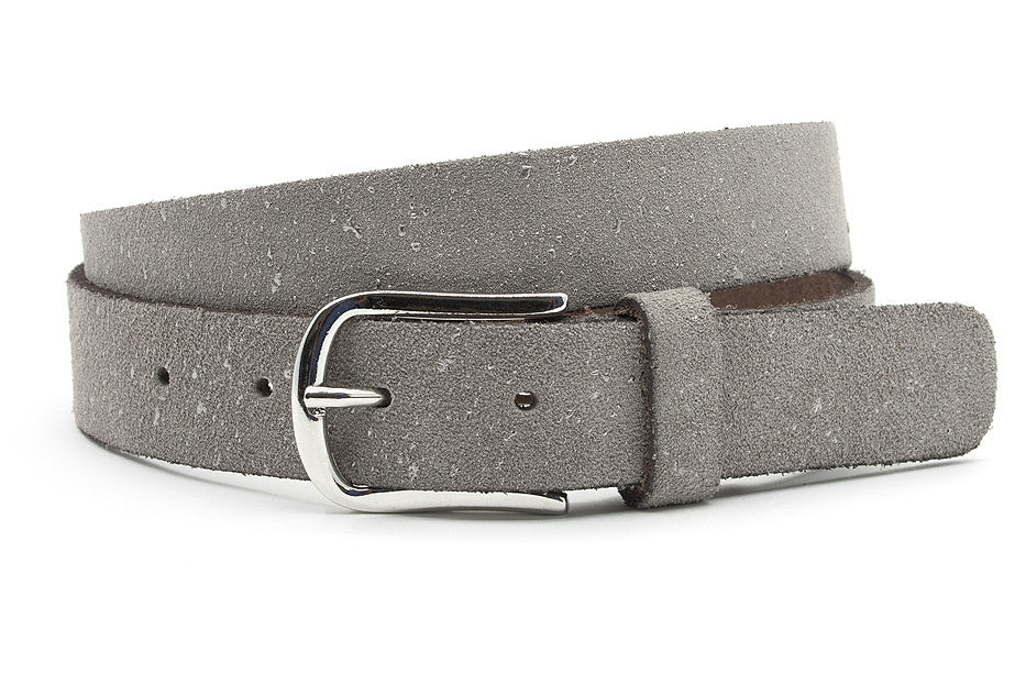 Dames riem grijs suede