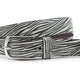 Dames riem zwart/ wit zebra