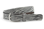 dames jeans riem bruin leer 3 cm