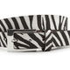 Dames ceintuur zebra wit