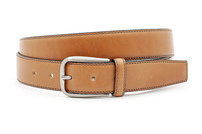 Heren pantalon riem naturel