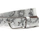 Dames riem wit met slangenprint