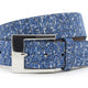 Dames riem blauw tweed