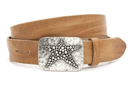 Buckle riem naturel