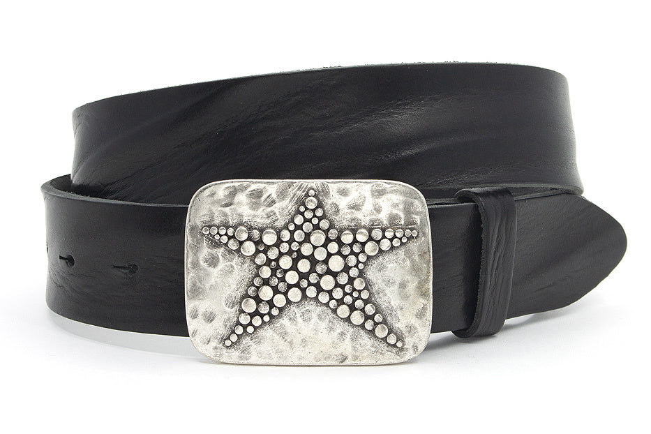 Buckle riem zwart