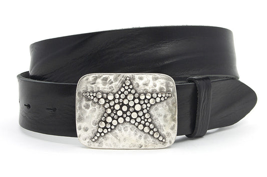 Buckle riem zwart