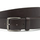 Heren jeansriem donkerbruin