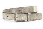 dames jeans riem goud leer 3 cm