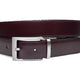 Draaibare (reversibel) riem bordo/zwart