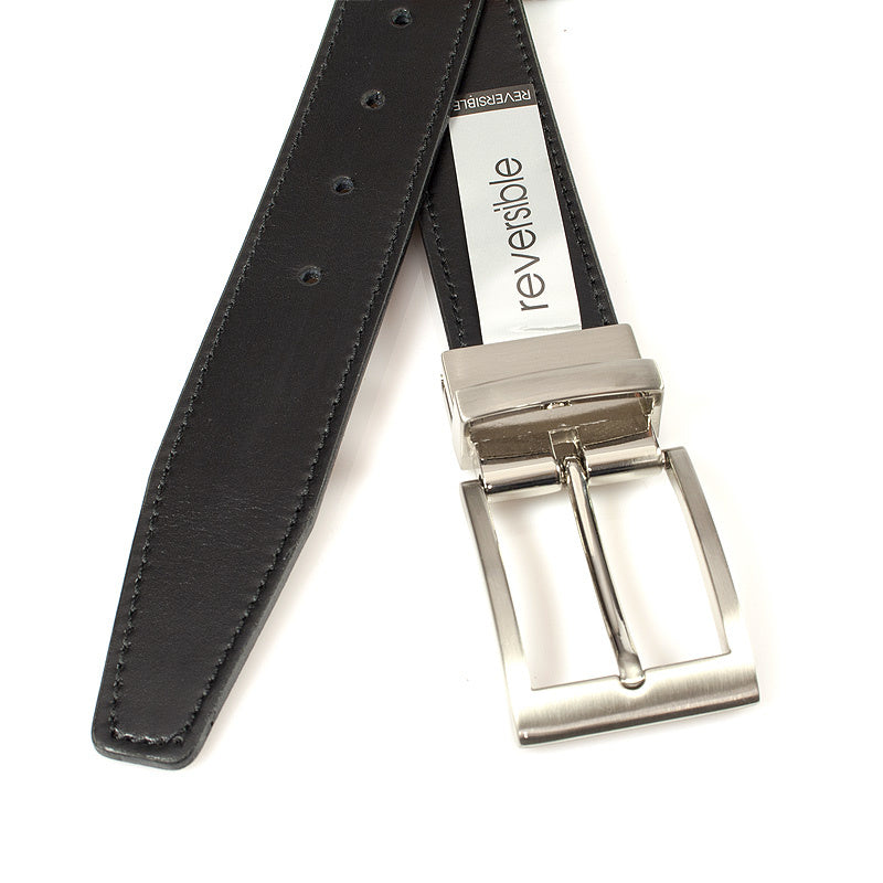 Draaibare (reversibel) riem groen/zwart