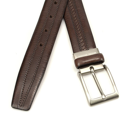 Donkerbruine heren riem