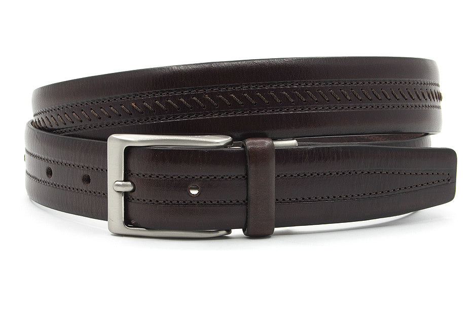 Donkerbruine heren riem
