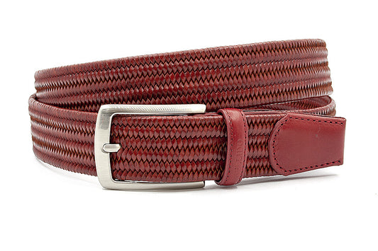 Rode elastische heren riem