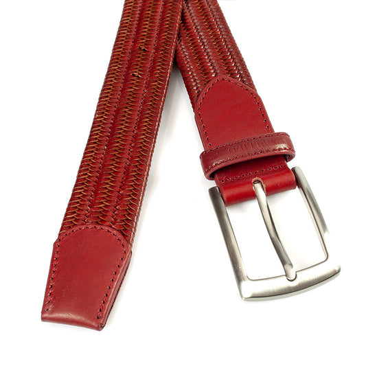 Rode elastische heren riem