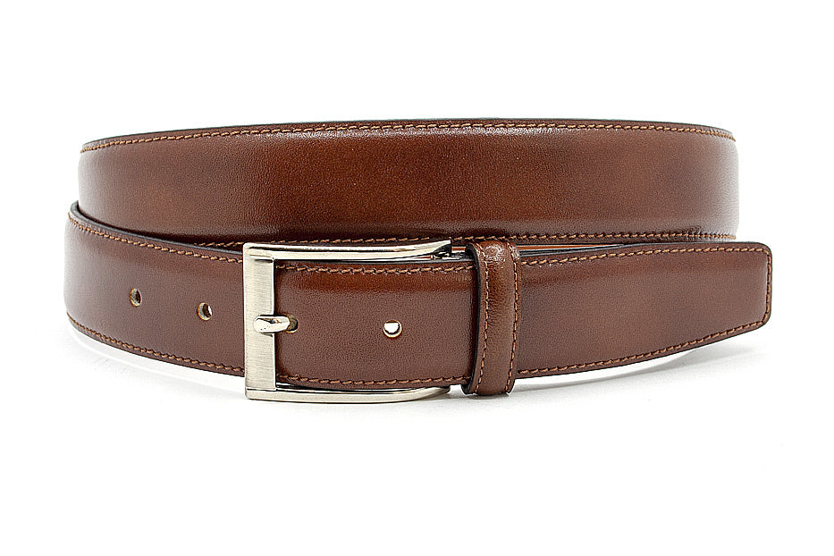 Pantalon heren riem rood bruin