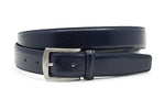 heren pantalon riem blauw leer 3 cm