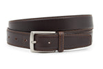 heren basic riem bruin leer 3 cm