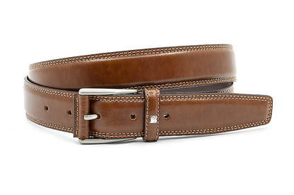 Cognac kleurige heren riem